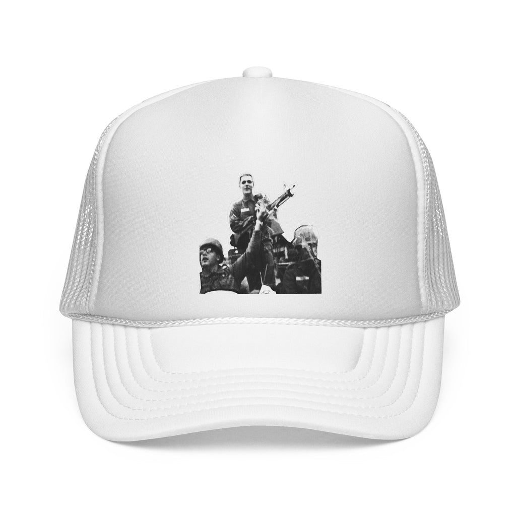 VIETNAM DOM Trucker Cap — Vintage Rock Band Photo Design