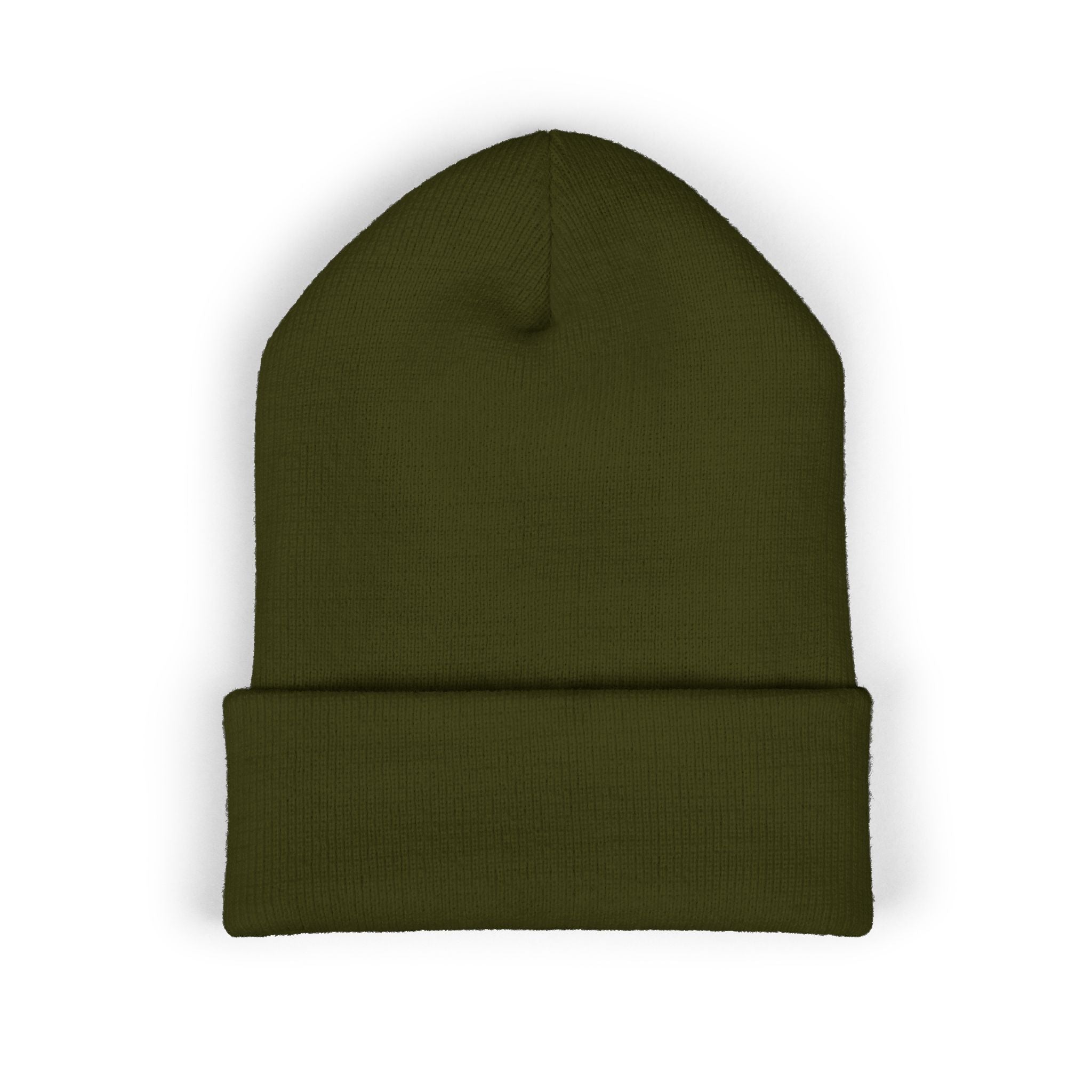 Embroidered "Lynchpin of Bensonhurst" Cuffed Beanie — Cozy Yellow Knit Hat