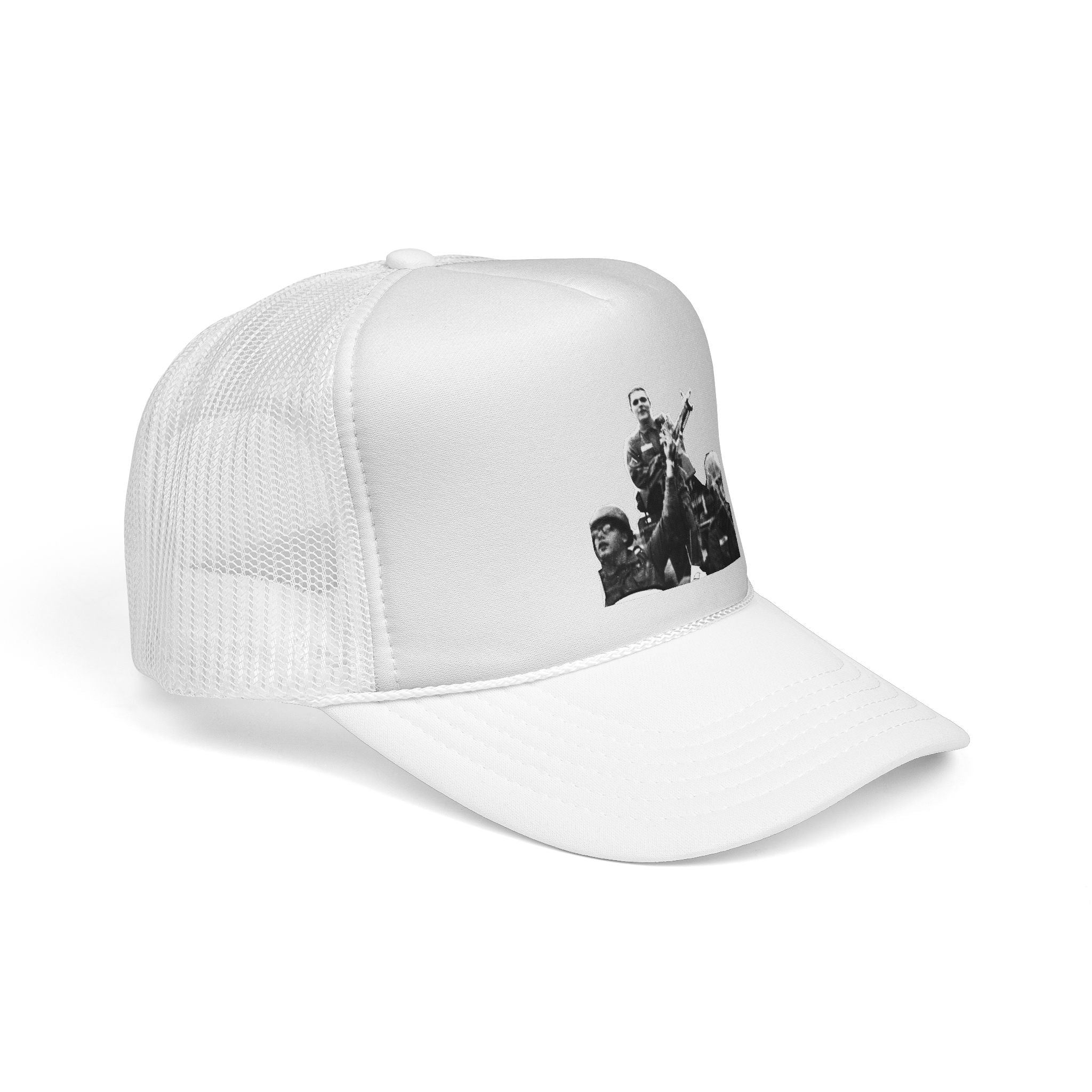 VIETNAM DOM Trucker Cap — Vintage Rock Band Photo Design
